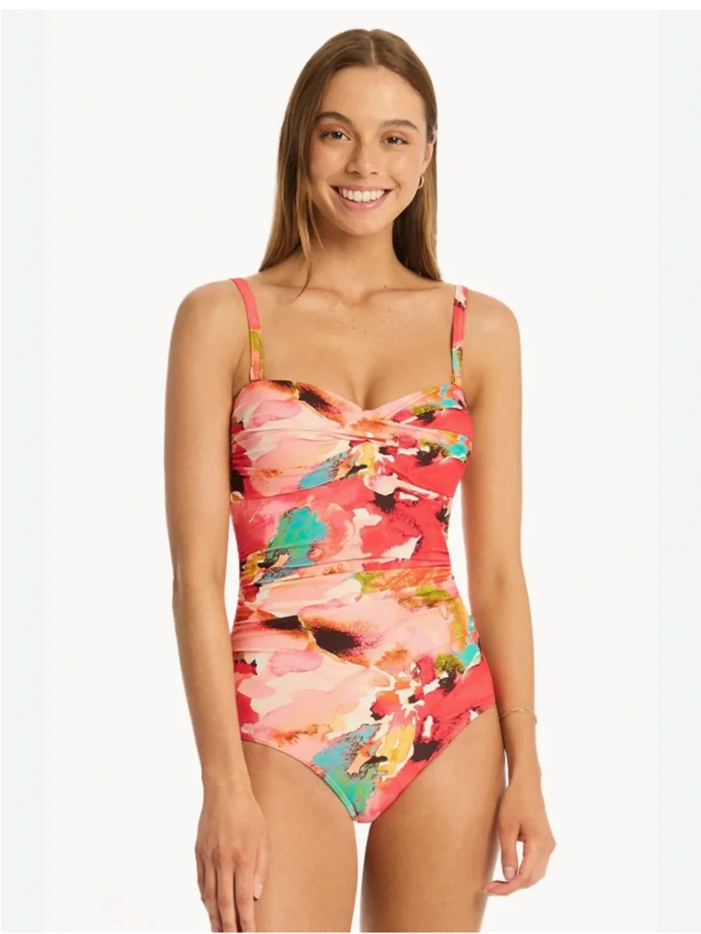 Sea Level - Cascade Twist Bandeau One Piece